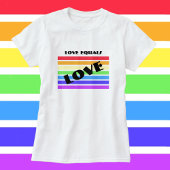 Love Rainbow Stripes T-shirt