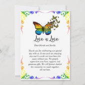 Love Rainbow Theme Bedankt voor je kaart (Achterkant)