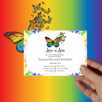 Love Rainbow Theme Wedding Rehearsal