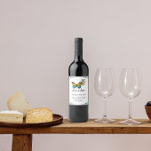 Love Rainbow Theme Wedding Wine Labels Wijn Etiket