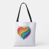 Love Rainbow Tote Bag (Achterkant)