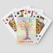 Love Rainbow Tree Plays Pokerkaarten (Achterkant)
