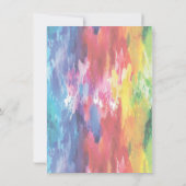 Love Rainbow Waterverf Vrijgezellenfeest Kaart (Achterkant)