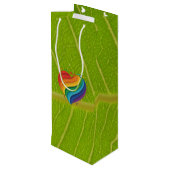 Love Rainbow Wijn Cadeautas (Achterkant Gekanteld)