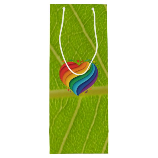 Love Rainbow Wijn Cadeautas (Achterkant)