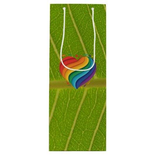 Love Rainbow Wijn Cadeautas (Voorkant)