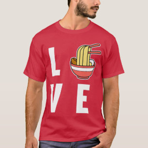 Love Ramen Anime Kawaii Ramen Noodles Lover Graphi T-shirt