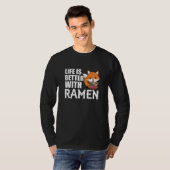 Love Ramen Cute Fox Kawaii Foxes T-shirt (Voorkant volledig)