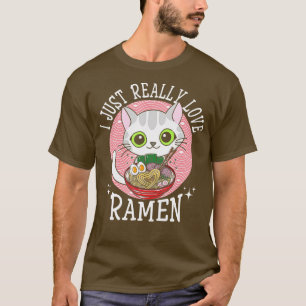 Love Ramen Japans Noodles Shirt Kawaii Anime Cat