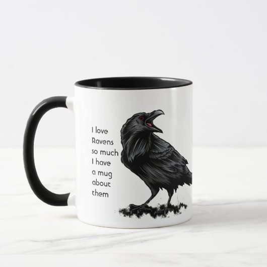 Love Raven Bird So Much Fun Quote Saying Mug Mok (Links)