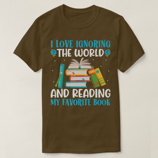 Love Reading Favorite Book Funny Reader Boos Love T-shirt (Design voorkant)