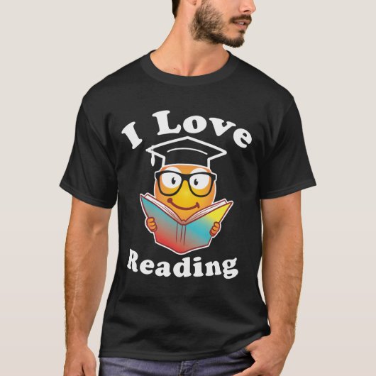 Love Reading Love Emoji's Love This Gift T-shirt (Voorkant)