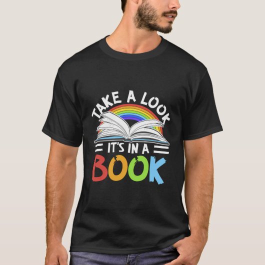 Love Reading Love Rainbows Gift Retro Rainbow Desi T-shirt (Voorkant)