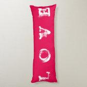 LOVE Red Body Pillow Lichaamskussen (Achterkant (Verticaal))