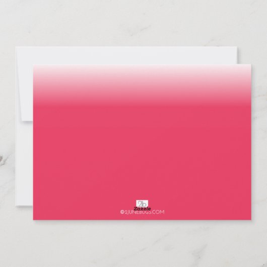 LOVE Red Fade Valentijnsdag Fotokaart Feestdagenkaart (Achterkant)