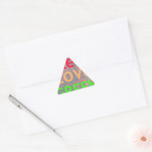 LOVE RED GOLDEN GREEN STICKER (Envelop)