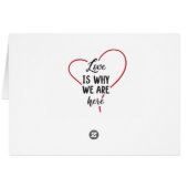 Love Red Heart Black White Wedding Vrijgezellenfee (Achterkant Horizontaal)