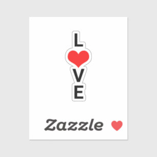 Love Red Heart Cute Valentijnsdag White Cool Sticker
