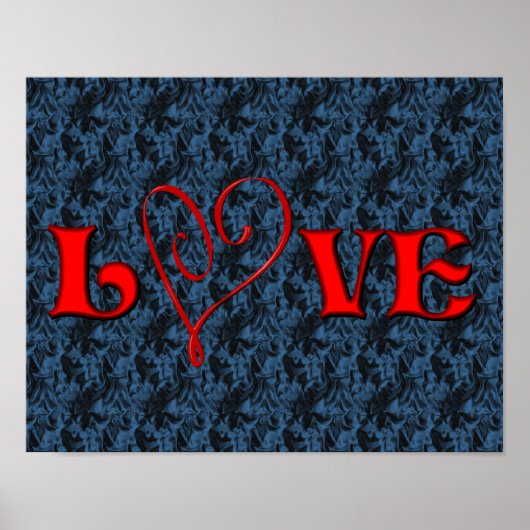 Love Red Heart Poster (Voorkant)