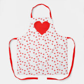 Love Red Hearts Valentijnsdag All-Over-Print Schort (Voorkant)