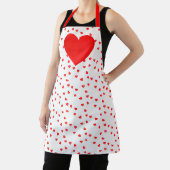 Love Red Hearts Valentijnsdag All-Over-Print Schort (Insitu)