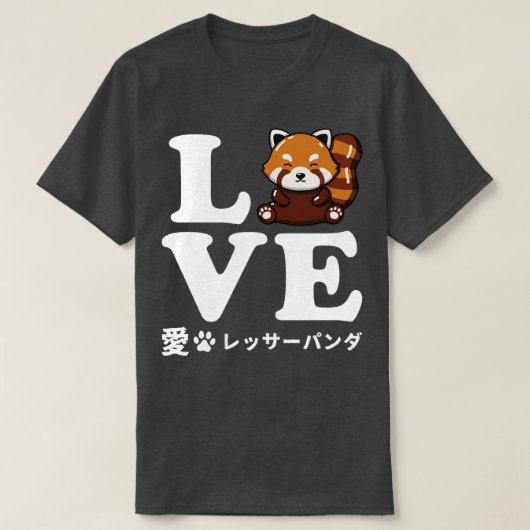 Love Red Panda T-shirt (Design voorkant)