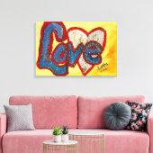 Love Red Rmageremelkdoek Print (Insitu (Woonkamer))