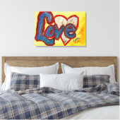 Love Red Rmageremelkdoek Print (Insitu (Slaapkamer))