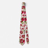 Love Red Rose Bouquet Photography Random Pattern Stropdas (Voorkant)