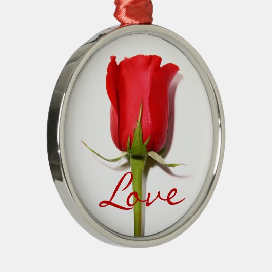 Love Red Rose Ornament (Rechts)