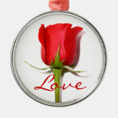 Love Red Rose Ornament (Voorkant)