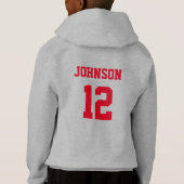 Love Red Voetbal - White Letters (Achterkant)