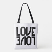 Love Reflected Monochrome Tote Bag (Achterkant)