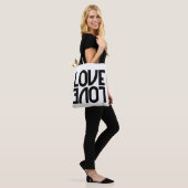 Love Reflected Monochrome Tote Bag (Op model)
