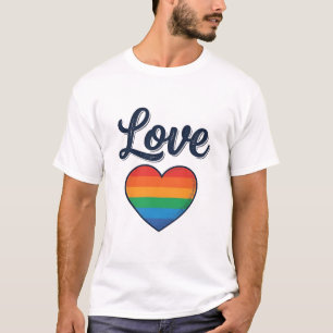 Love Regenboog Hart Pride Vector T-shirt Ontwerp_1
