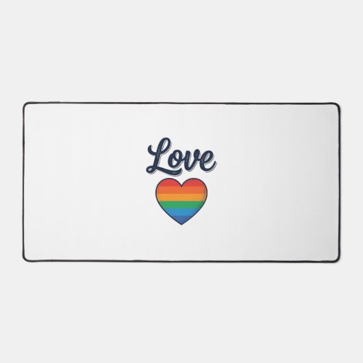 Love Regenboog Hart Pride Vector T-shirt Ontwerp_1 Bureaumat (Voorkant)