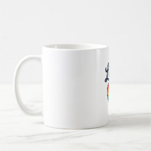 Love Regenboog Hart Pride Vector T-shirt Ontwerp_1 Koffiemok