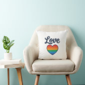 Love Regenboog Hart Pride Vector T-shirt Ontwerp_1 Kussen (Stoel)