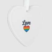Love Regenboog Hart Pride Vector T-shirt Ontwerp_1 Ornament (voorkant)