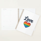 Love Regenboog Hart Pride Vector T-shirt Ontwerp_1 Planner (Display)