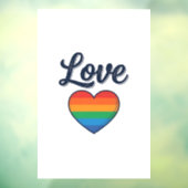 Love Regenboog Hart Pride Vector T-shirt Ontwerp_1 Raamsticker (Vel 3)