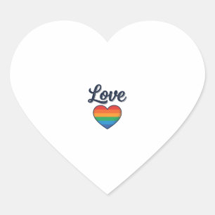 Love Regenboog Hart Pride Vector T-shirt Ontwerp_1 Sticker