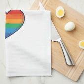 Love Regenboog Hart Pride Vector T-shirt Ontwerp_1 Theedoek (Quarter Fold)