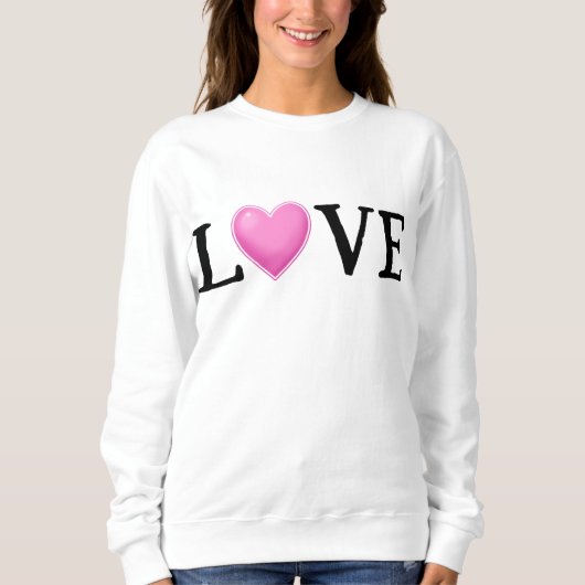 LOVE Regenboog Hart Vrouwen  Trui (Voorkant)