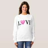 LOVE Regenboog Hart Vrouwen  Trui (Voorkant volledig)