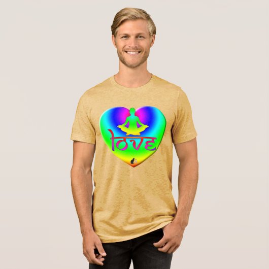 Love Regenboog Intenties Hart T-Shirt (Voorkant volledig)