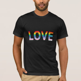 LOVE Regenboog LGBTQIA Vlag, Pride Letter T-shirt
