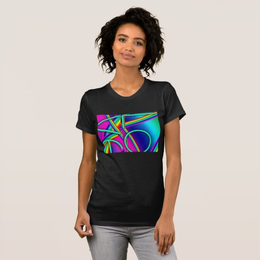 LOVE regenboogkleuren Pop 2 T-shirt (Voorkant volledig)