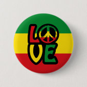 Love Reggae Ronde Button 5,7 Cm (Voorkant)