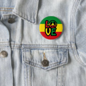 Love Reggae Ronde Button 5,7 Cm (In situ)